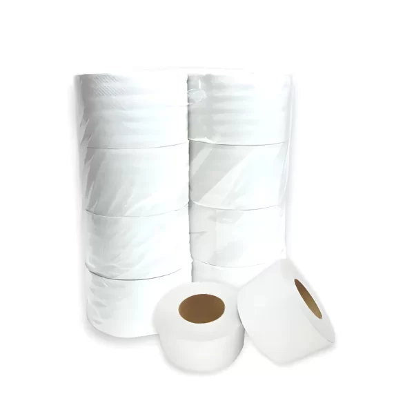 Papel Higiênico Rolão Institucional Branco Folha Dupla C/ 8 Rolos - Full - Imagem 3