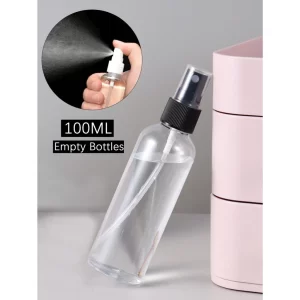Frascos Pet 100 Ml Cilíndrico Válvula Spray Para Perfume álcool liquido